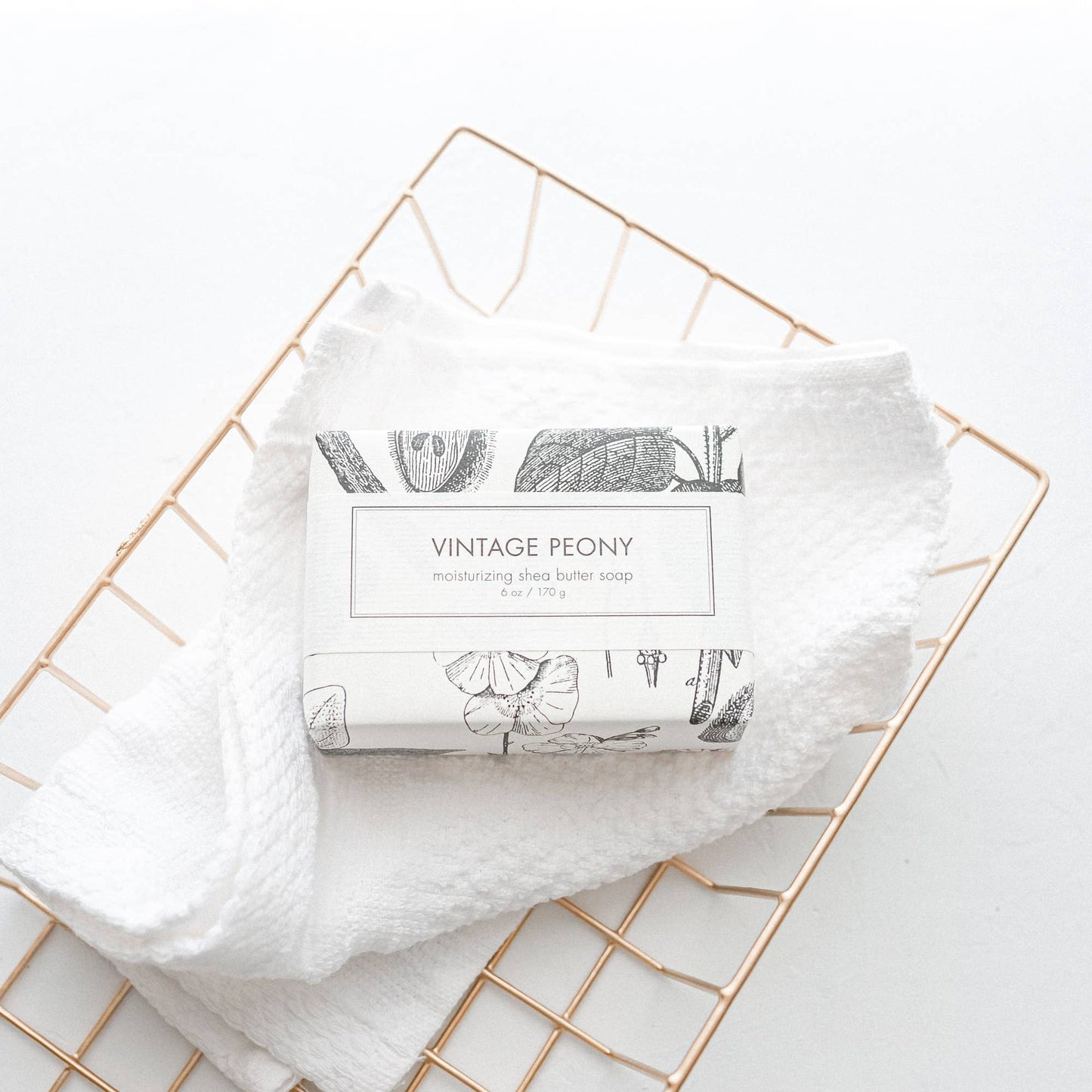 Vintage Peony Shea Butter Soap - Bath Bar
