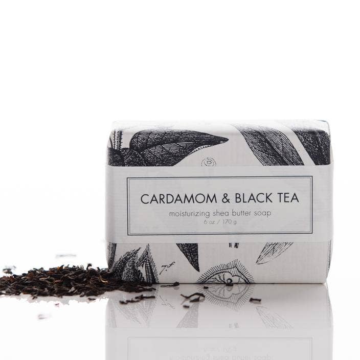 HOLIDAY SCENT - Cardamom & Black Tea Shea Butter Soap Bar