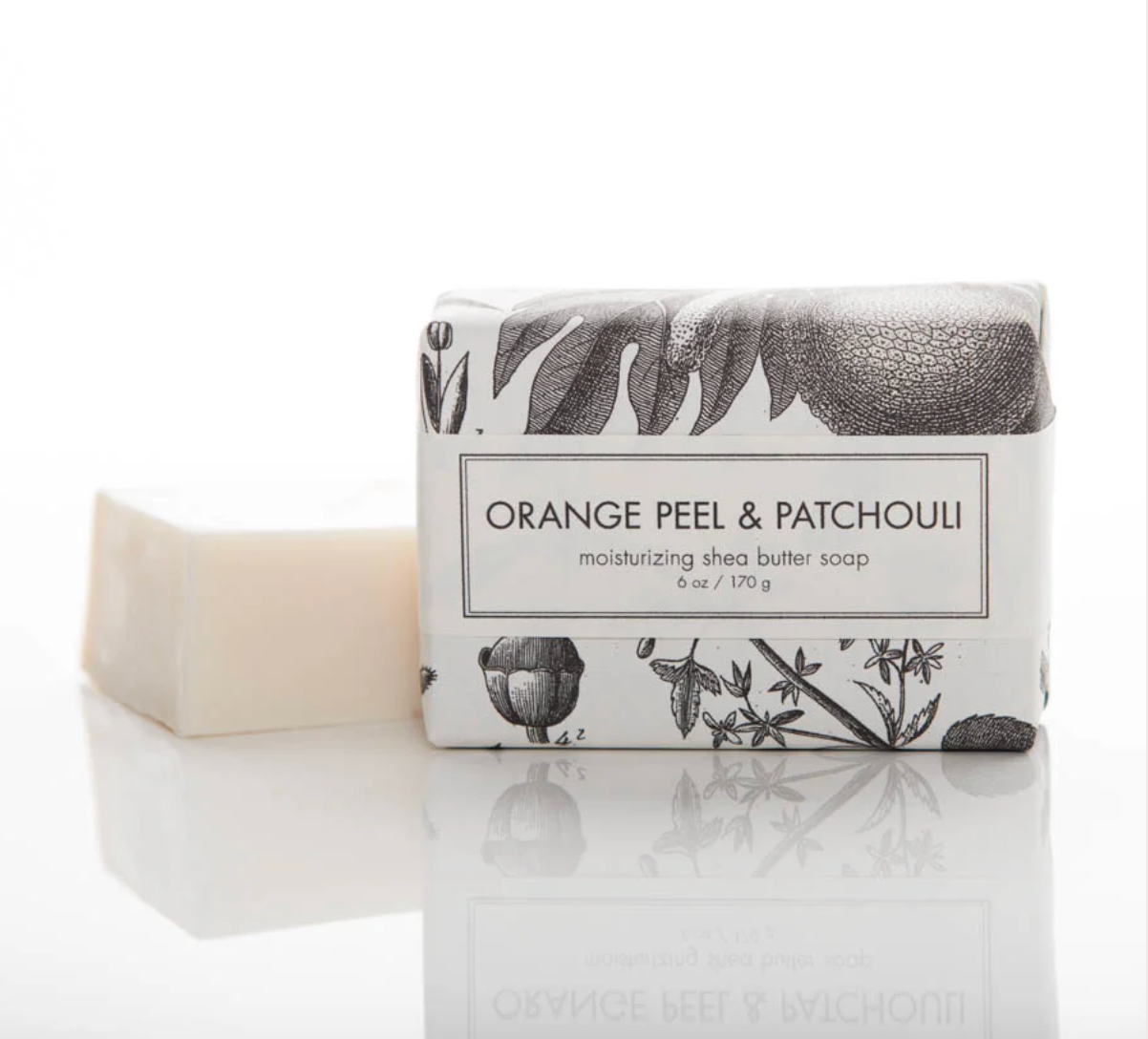 Formulary 55 Orange Peel & Patchouli moisturizing shea butter soap 6oz/170g