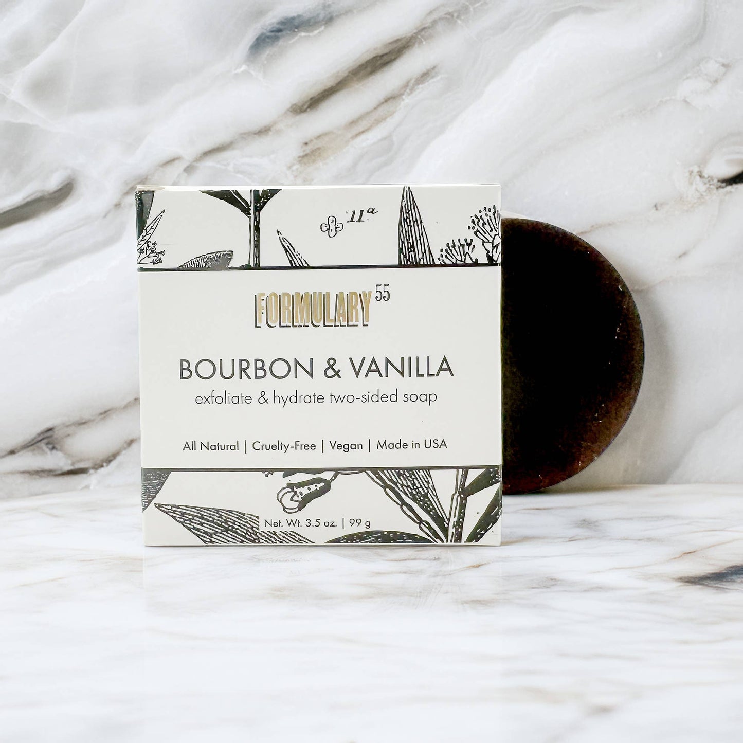 Bourbon & Vanilla - Exfoliate & Hydrate Two-Sided Soap