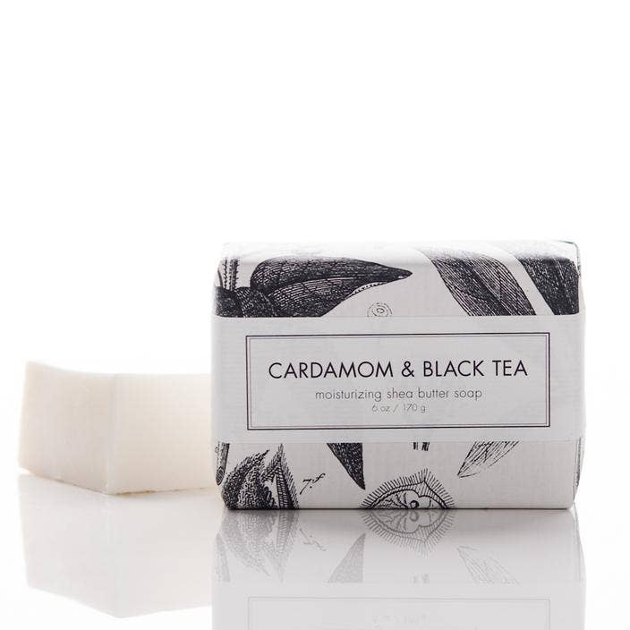 HOLIDAY SCENT - Cardamom & Black Tea Shea Butter Soap Bar