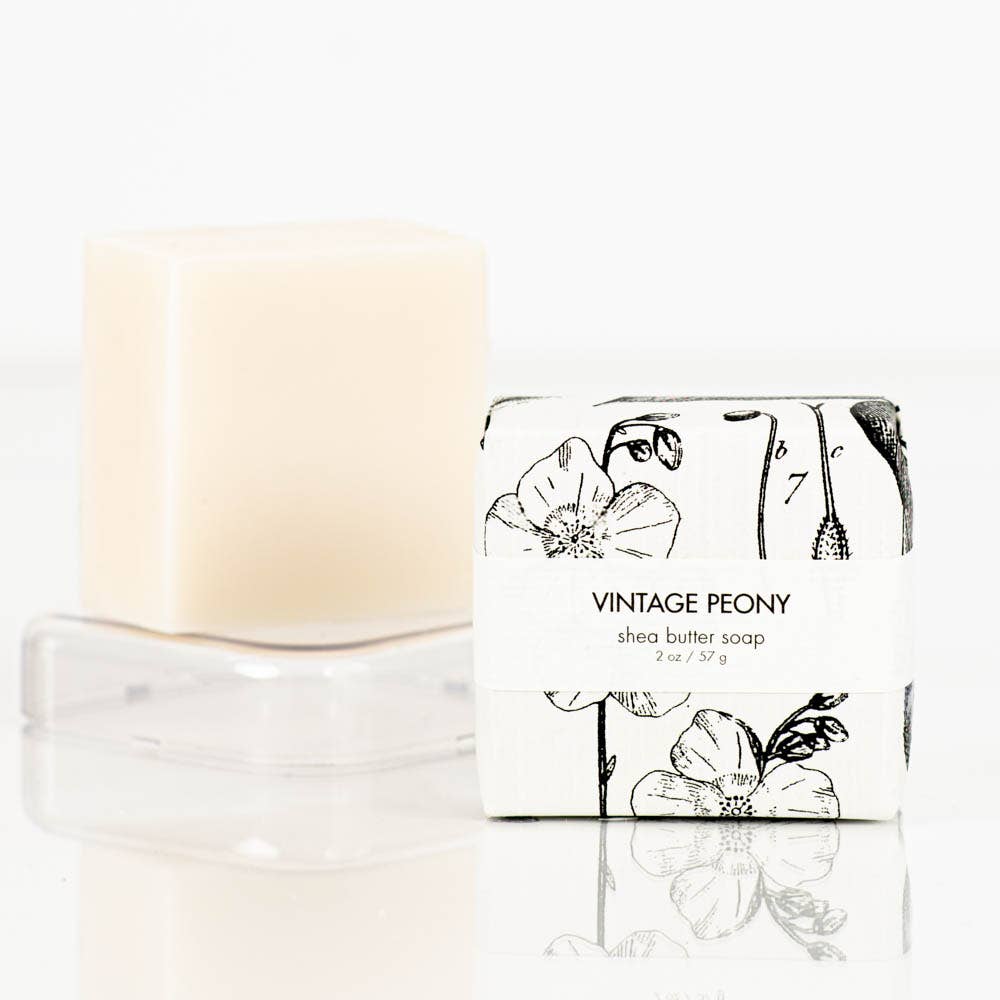 Vintage Peony - Petite Shea Butter Guest Soap