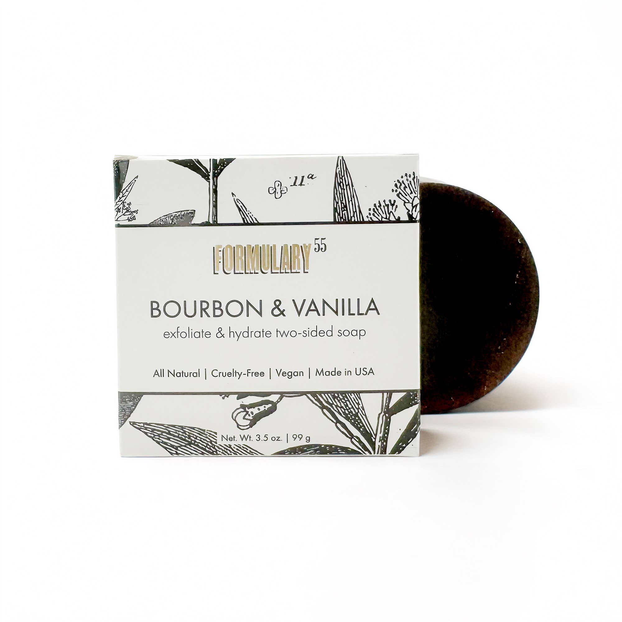Bourbon & Vanilla - Exfoliate & Hydrate Two-Sided Soap