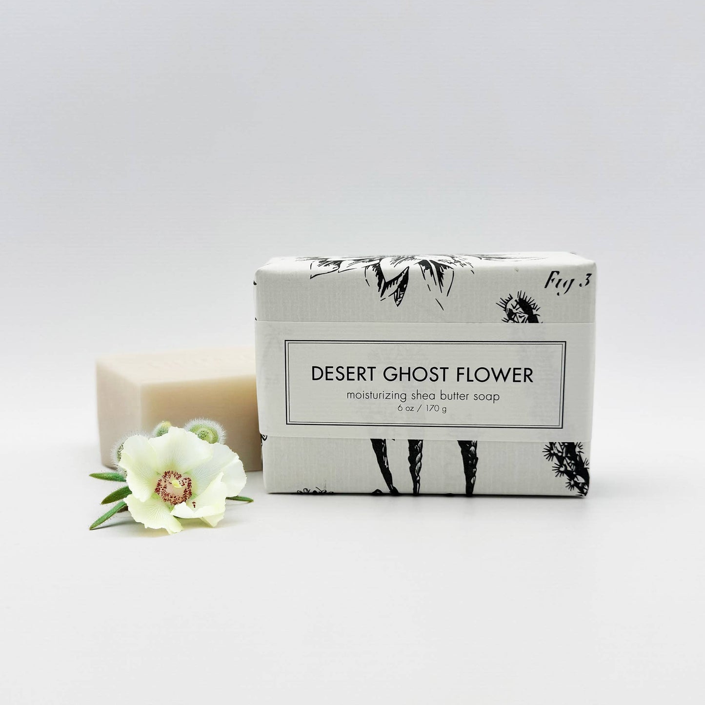 Desert Ghost Flower Shea Butter Soap - Bath Bar