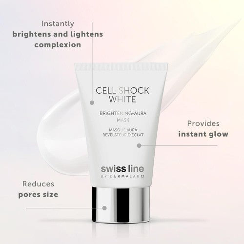 Swissline Cell Shock White Brightening-Aura Mask 75 ml CureDeRepos