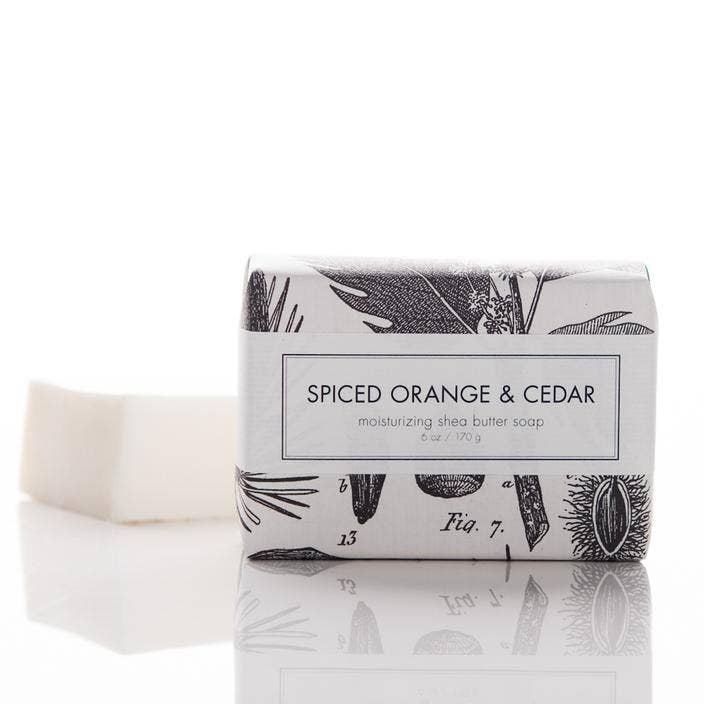 HOLIDAY SCENT - Spiced Orange & Cedar Shea Butter Soap Bar